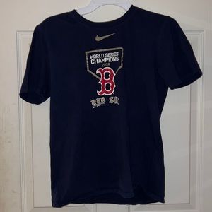 Nike navy blue Red Sox tee